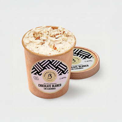 Helado Chocolate Blanco Almendra 16oz