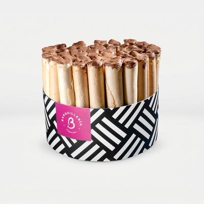 Barquillos Nutella Torta de 50u